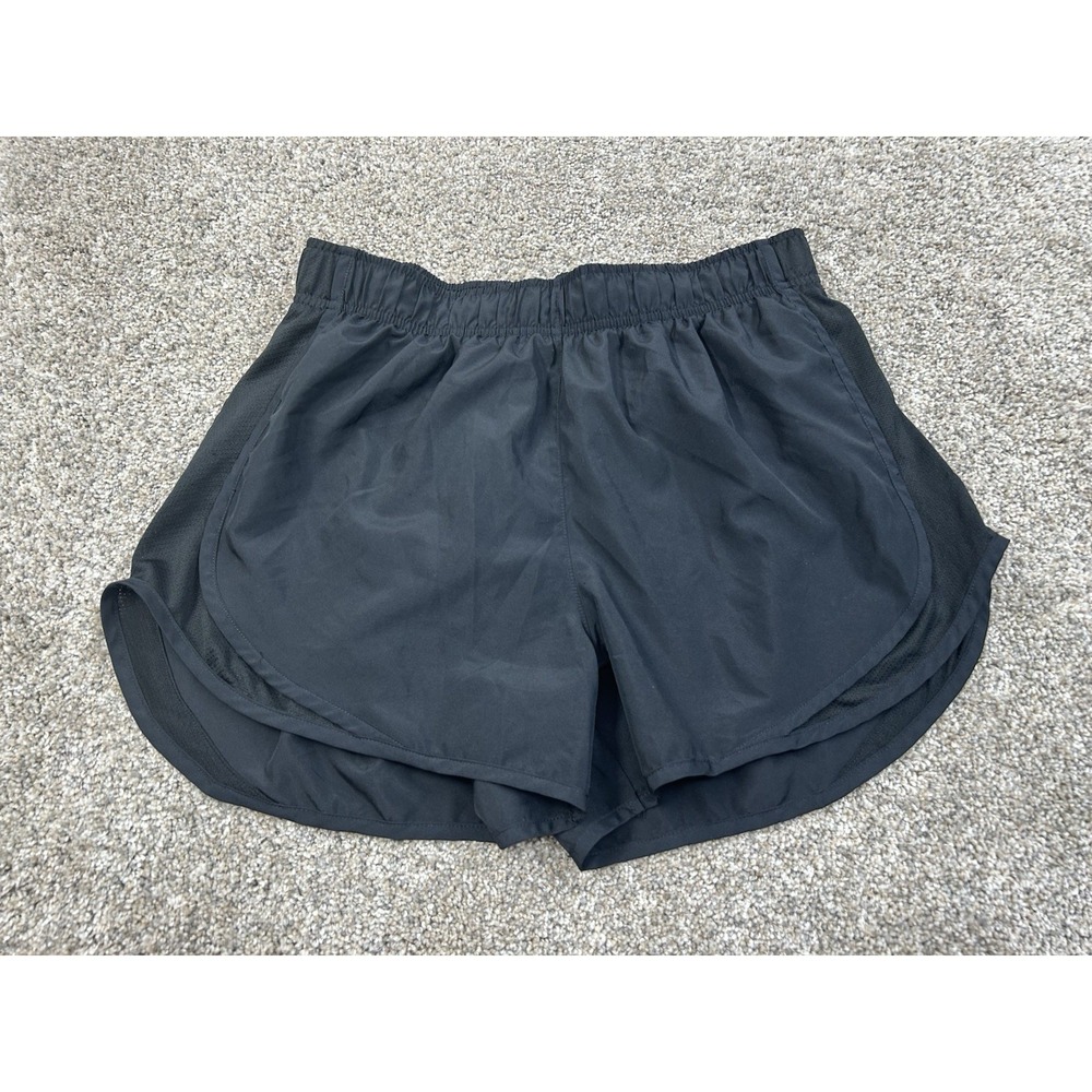 Nike Dri-FIT Women's Black Athletic Shorts Sz Medium‎ Elastic Waist  #0158